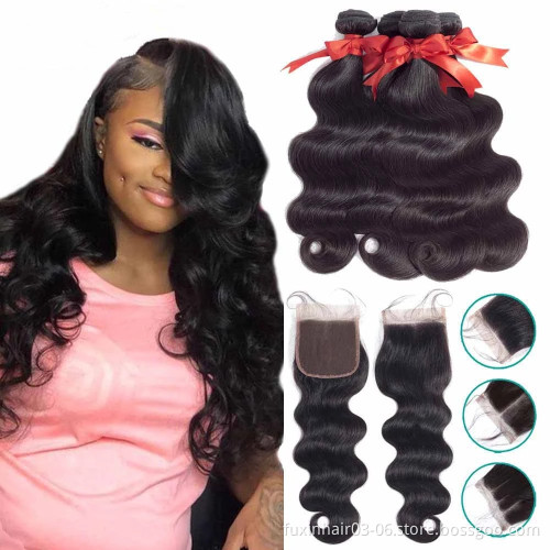 12a 100% Raw Brazilian Human Hair Bundles with HD Lace Frontal Closure Mink Cuticle Aligned Virgin Hair Weave Extensions Vendors